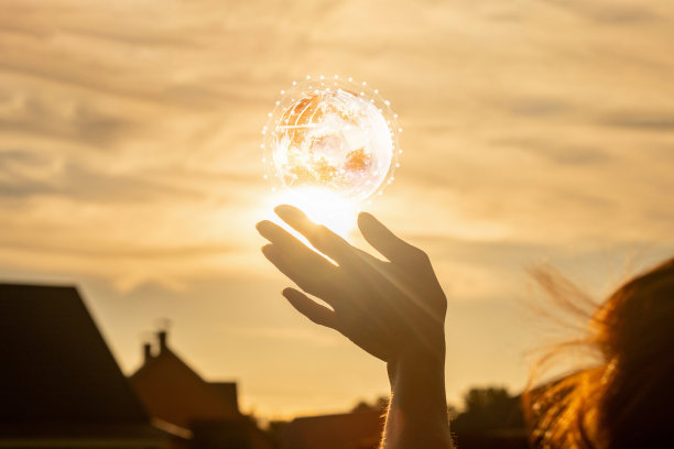 技术和网络的全球整合。图片下载