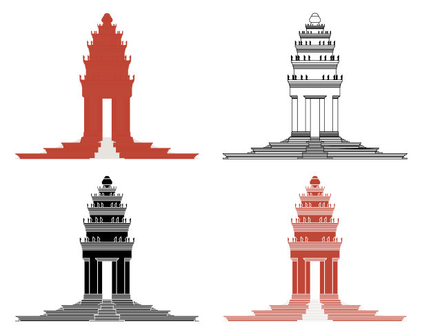 柬埔寨独立纪念碑前景图片下载