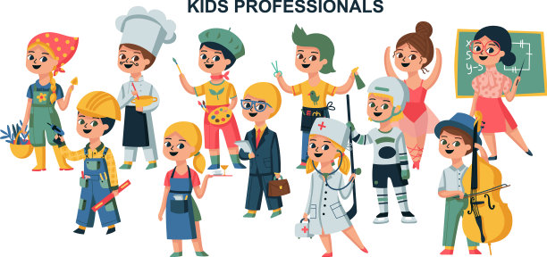 儿童专业卡通构图图片下载