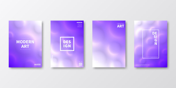 宣传册模板排版，紫色封面设计，商业年报，传单，杂志图片下载