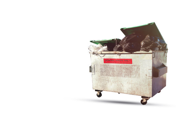 金属垃圾桶，工厂垃圾桶切割图片下载