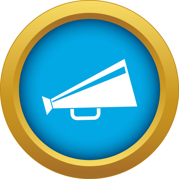 喉头图标蓝色隔离图片下载