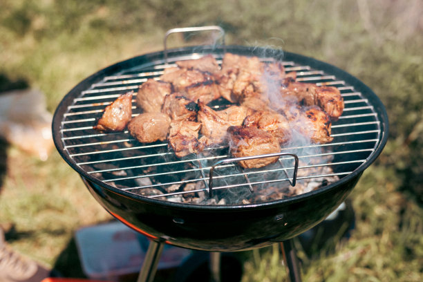 肉是在篝火上油炸的，本质上是烧烤。腌肉是在煤上煮熟，烧烤。图片下载