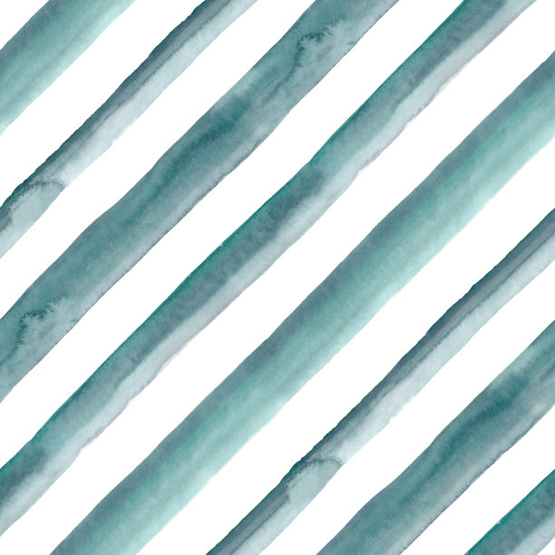 斜水彩条纹在浅蓝绿色。无缝模式。图片下载