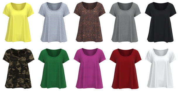 休闲女式t恤图片下载