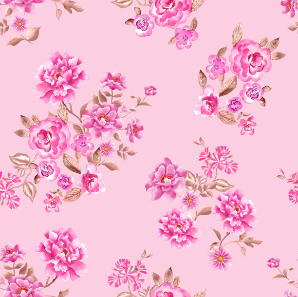 芭比花水彩画图片下载