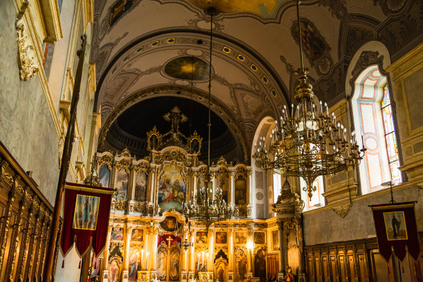在塞尔维亚诺维萨德圣乔治大教堂的大教堂里图片下载