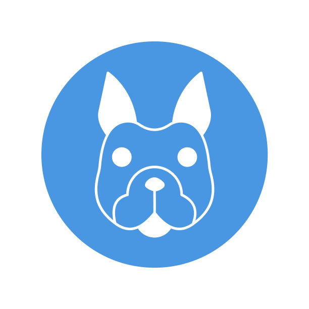 猎犬矢量图标，可以很容易地修改或编辑图片下载