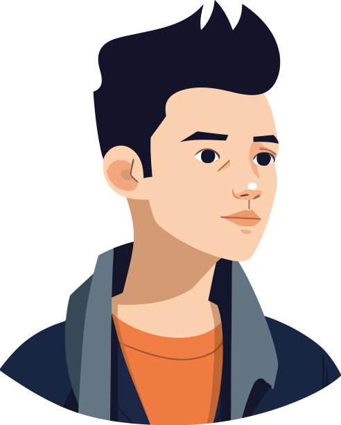 穿着现代西装的微笑男人图片下载