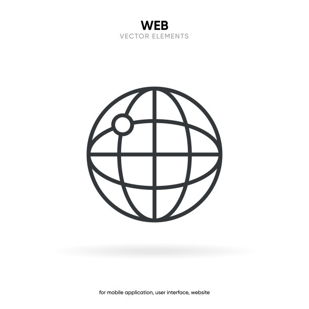 网络搜索符号。网络图标。转到web图标。Http地址符号。全球网络www网站图标与孤立的白色背景的UI UX移动应用程序图片下载