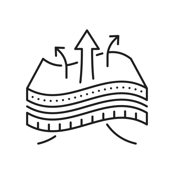 透气材料层图标纤维织物过滤器图片下载