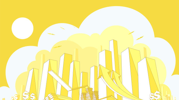 城市面貌_a009_经济和金融矢量图解EPS10图片下载