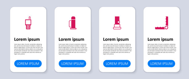 设置陷阱狩猎，弹药，保温瓶容器和对讲机。业务信息图表模板。向量图片下载