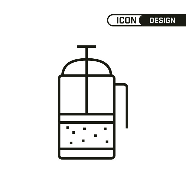 咖啡行图标。单一的图标设计。多用途和编辑细线设计。图片下载