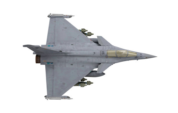 攻击战斗机俯视图3d渲染白色图片下载