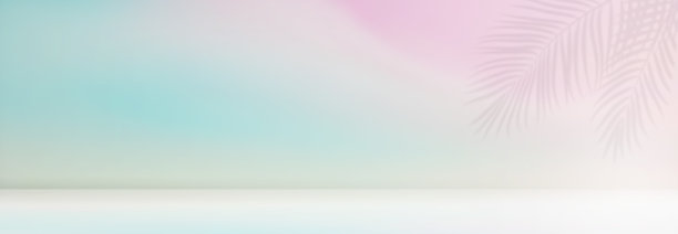 化妆讲台产品最小的场景与平台柔和的多色背景3d渲染。展示架白色模型。站在台座上展示美丽的背景。简单的圆柱粉彩设计图片下载