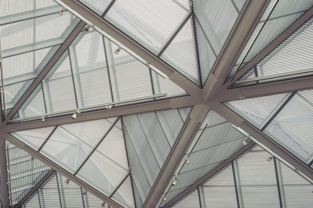 建筑屋顶内部结构抽象背景图片图片下载
