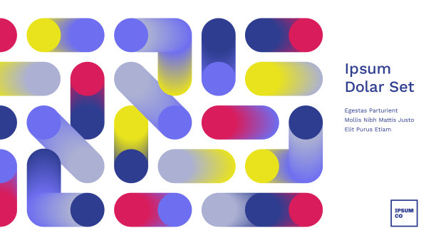 演示标题幻灯片设计布局与抽象几何连接图形图片下载