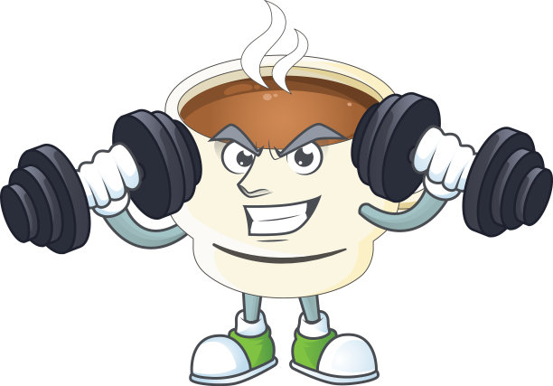 健身:早上喝一杯咖啡图片下载