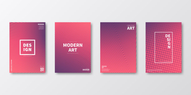 宣传册模板布局，粉色封面设计，企业年报，传单，杂志图片下载