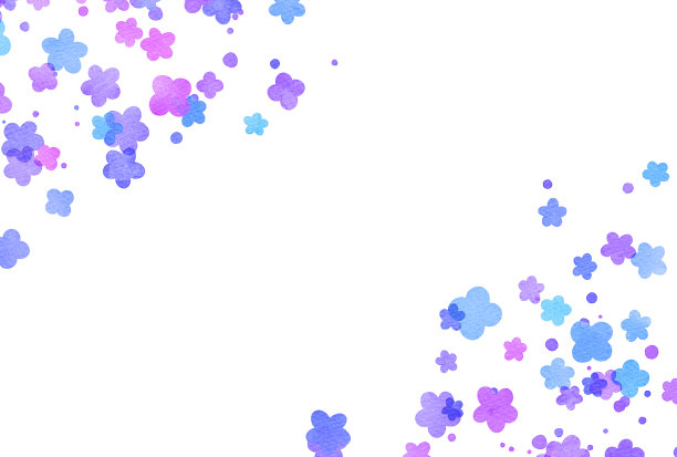 彩色水彩花卉背景插图图片下载