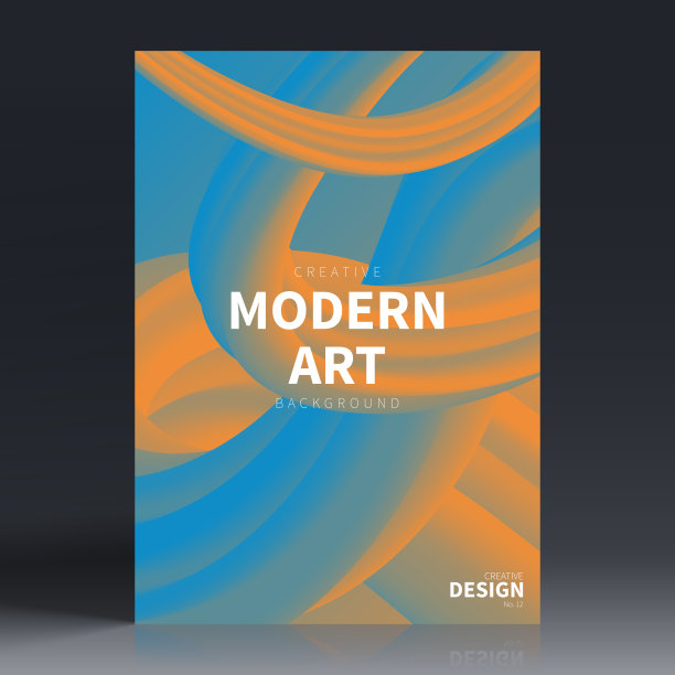 宣传册模板布局，蓝色封面设计，企业年度报告，传单，杂志图片下载