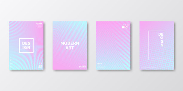 宣传册模板布局，粉色封面设计，商业年度报告，传单，杂志图片下载