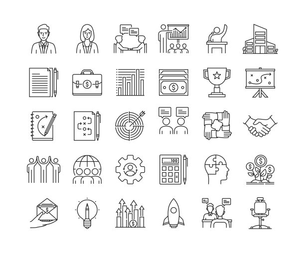 业务瘦线图标设置图片下载