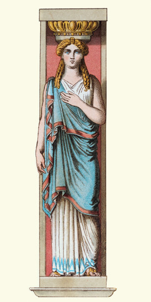 古典希腊女性形象，年轻女子，女神，古希腊，艺术，时尚图片下载