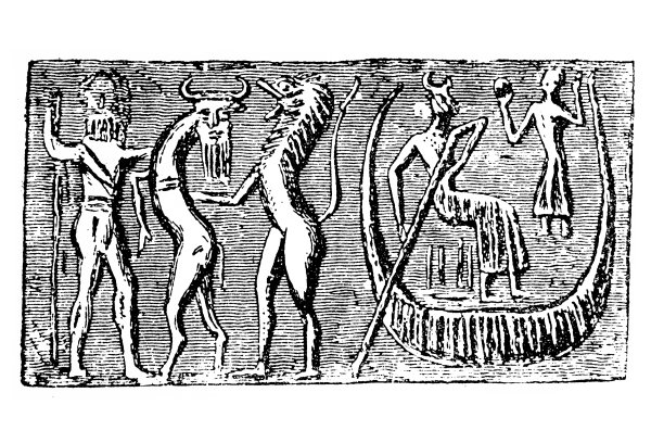 吉尔伽美什史诗中的大洪水描述图片下载