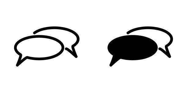 气泡语音图标图片下载