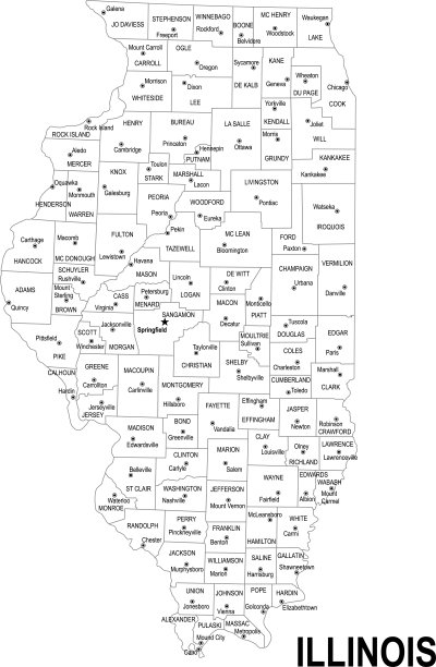 伊利诺斯州轮廓图图片下载