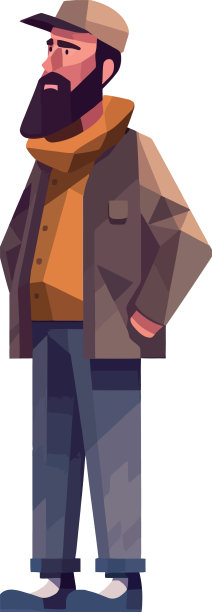 一个人穿着冬衣走着图片下载