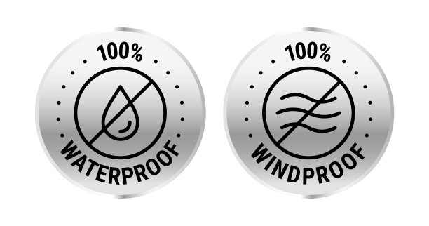 100%防水防风矢量标志徽章图标集图片下载
