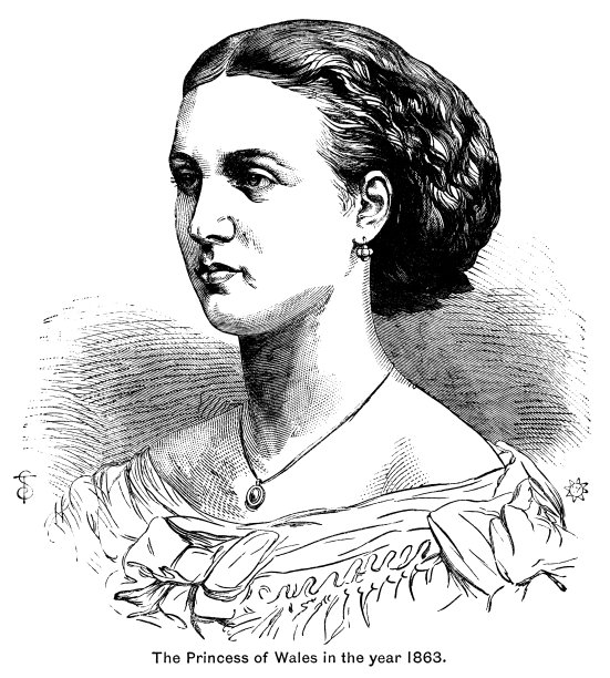丹麦的亚历山德拉，威尔士公主，1863年图片下载