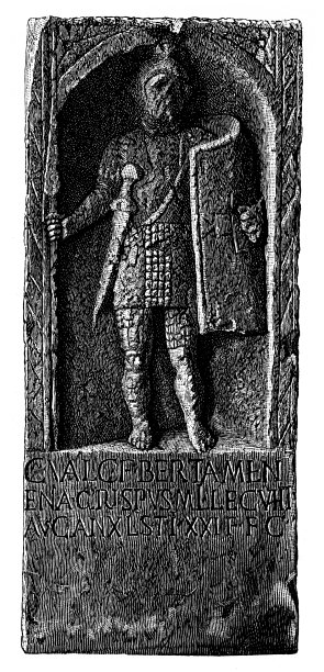 一个全副武装的罗马战士的坟墓图片下载