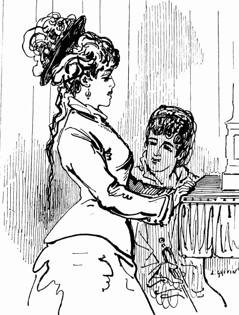 两个女人在谈话，一个站着，一个坐着图片下载