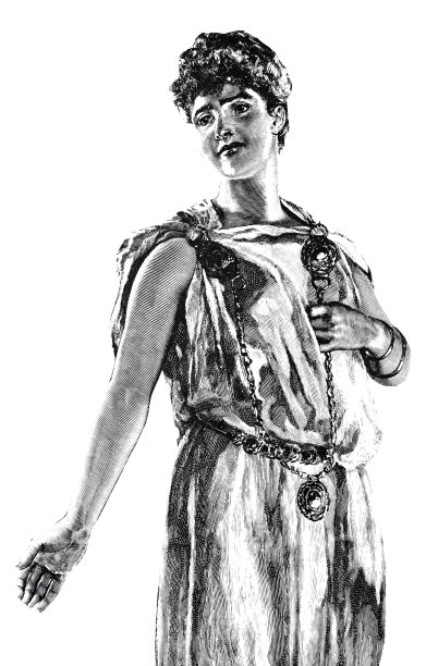 女人期待地望向一旁，右手准备握手图片下载