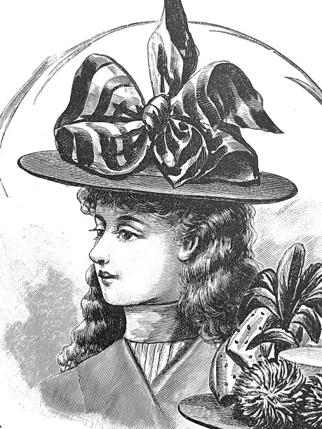 女士展示新的帽子时尚图片下载