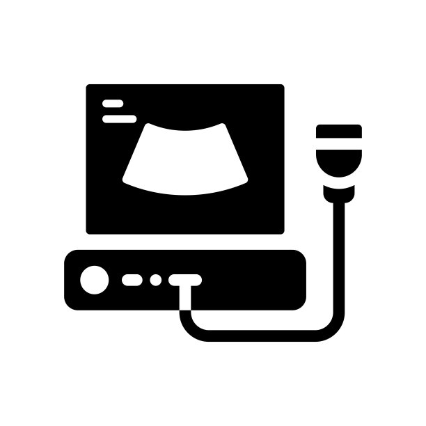 超声波图标，矢量符号插图。图片下载