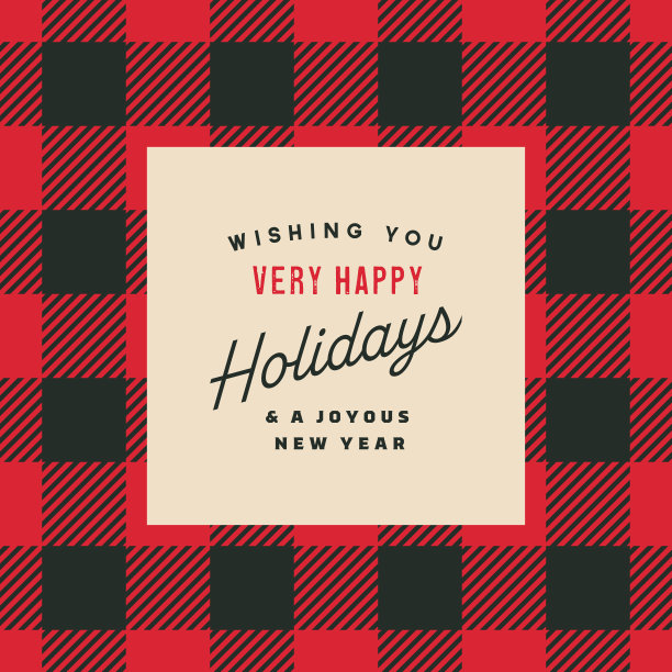 节日快乐格纹设计模板图片下载