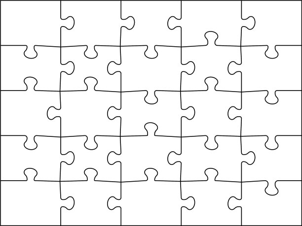 拼图网格5x5模板拼图细节框架25图片下载