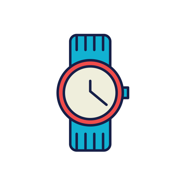 手表-细线时间图标图片下载