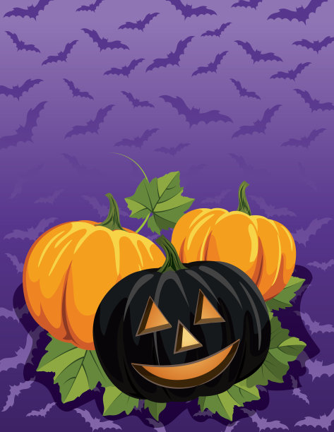 有趣的万圣节南瓜背景图片下载
