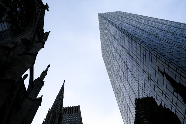 纽约曼哈顿中城的建筑细节图片下载