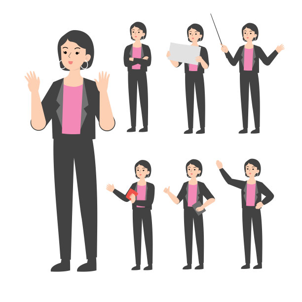 在办公室展示漫画的高年级学生图片下载