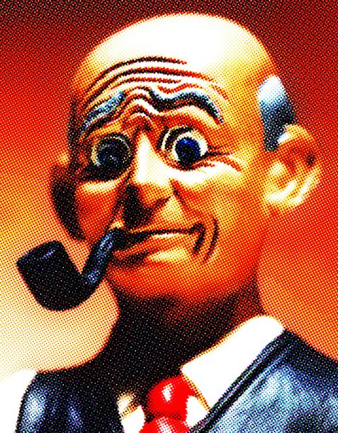 担心秃头抽烟斗图片下载