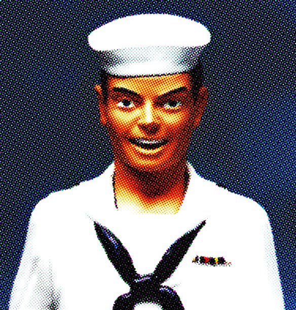 深色头发的水手图片下载