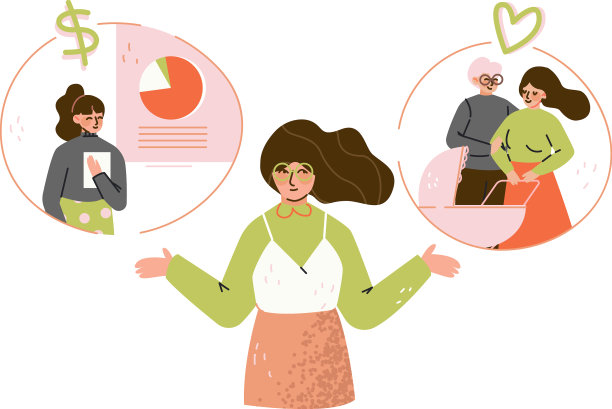 女人性格在两者之间做出选择图片下载