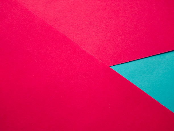 抽象背景重叠纸新潮的鲜艳的颜色:蓝色和粉红色-材料设计，极简主义，现代，简单图片下载